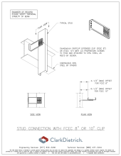 Stud Connection Bypass FCEC8" or 10"