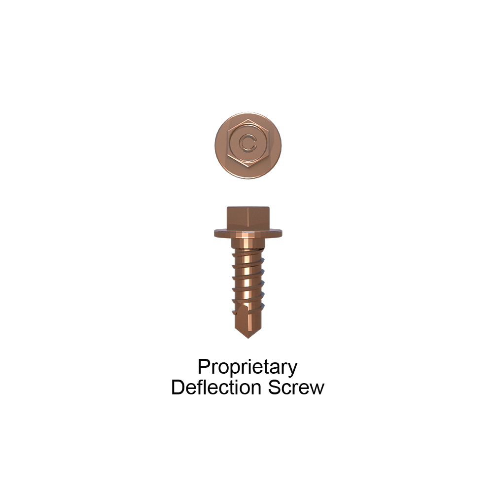 Proprietary Deflection Screws