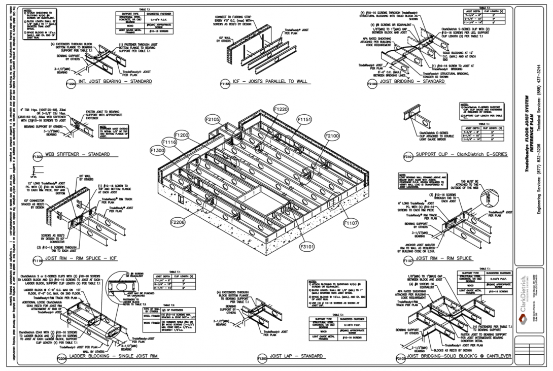 TradeReady Floor Joist Reference Plan
